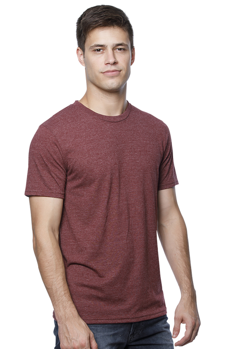 Royal Apparel 17051 Unisex 50/50 Blend Tee - Heather Burgundy