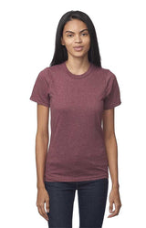 Royal Apparel 17051 Unisex 50/50 Blend Tee - Heather Burgundy