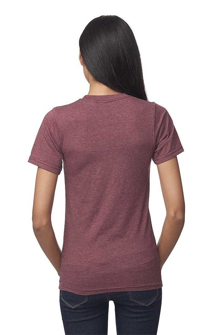 Royal Apparel 17051 Unisex 50/50 Blend Tee - Heather Burgundy