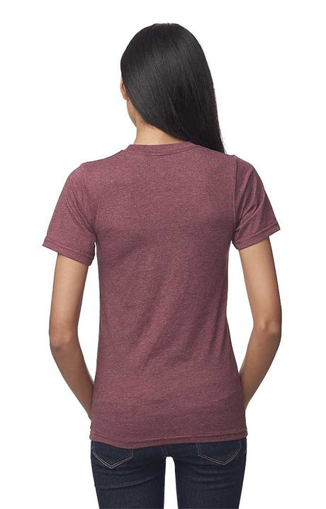 Royal Apparel 17051 Unisex 50/50 Blend Tee - Heather Burgundy