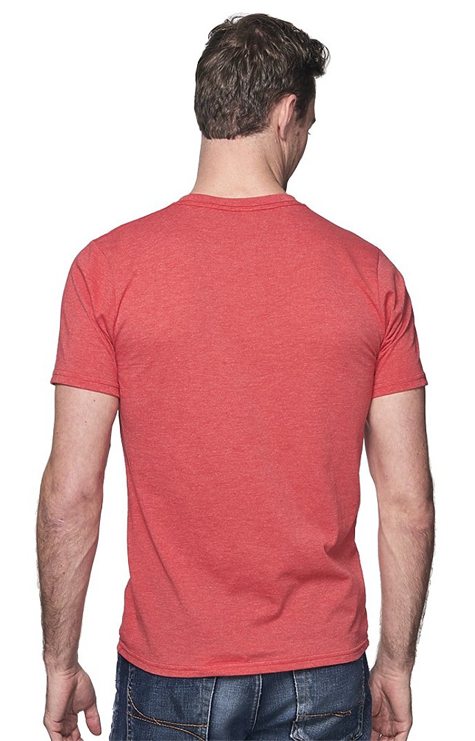 Royal Apparel 17051 Unisex 50/50 Blend Tee - Heather Cardinal