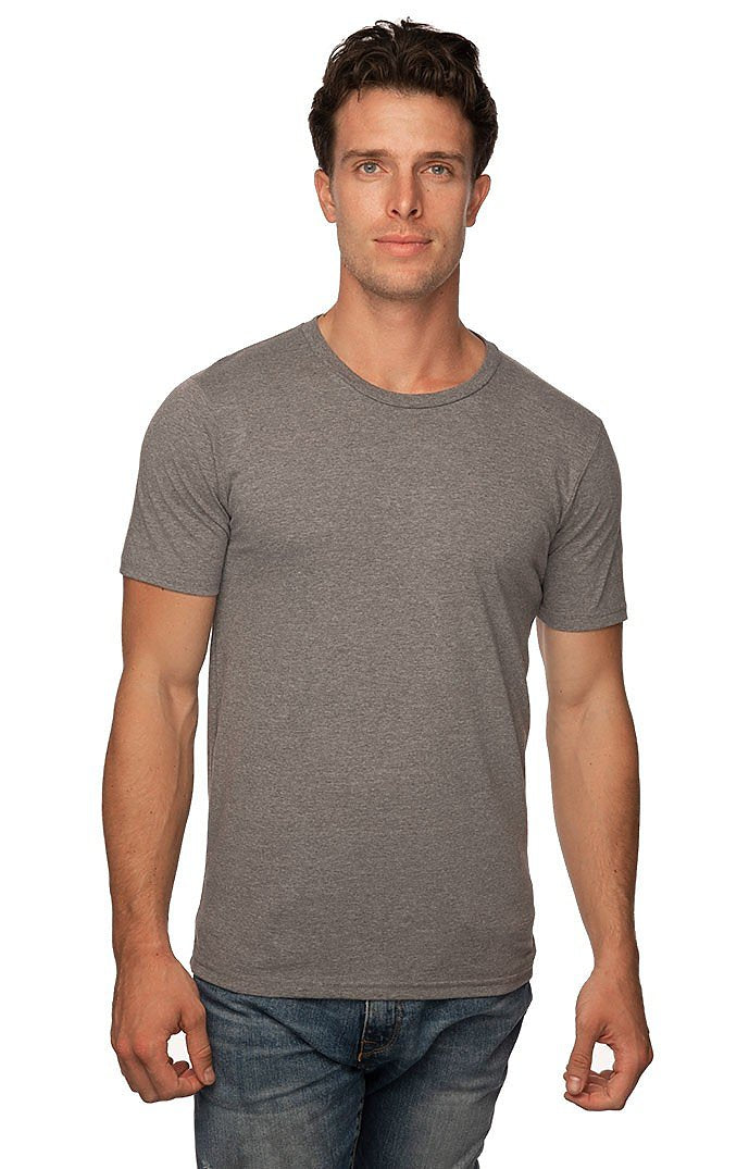 Royal Apparel 17051 Unisex 50/50 Blend Tee - Heather Charcoal