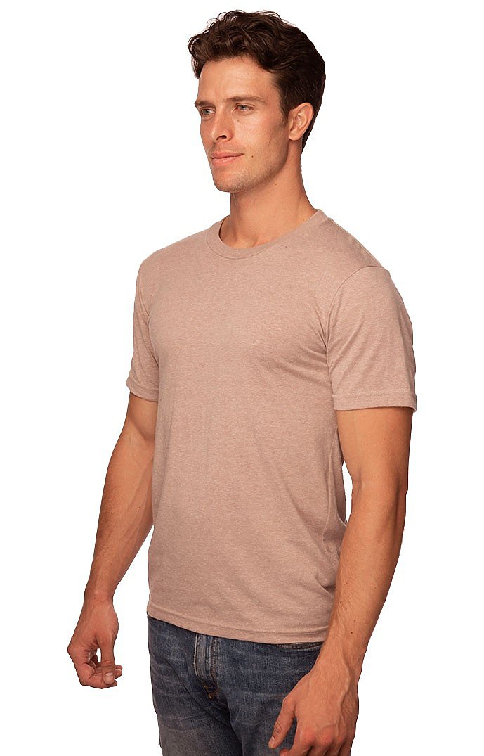 Royal Apparel 17051 Unisex 50/50 Blend Tee - Heather Chocolate