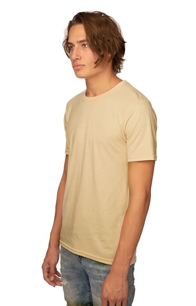 Royal Apparel 17051 Unisex 50/50 Blend Tee - Heather Champagne