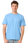 Royal Apparel 17051 Unisex 50/50 Blend Tee - Heather Light Blue