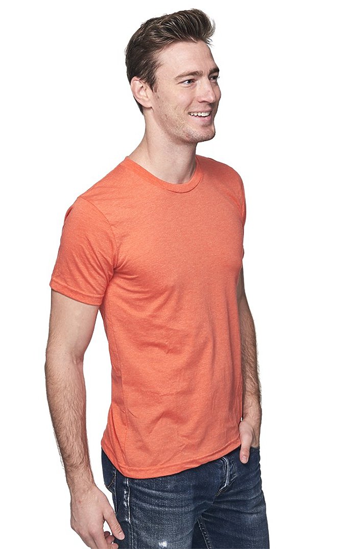 Royal Apparel 17051 Unisex 50/50 Blend Tee - Heather Orange