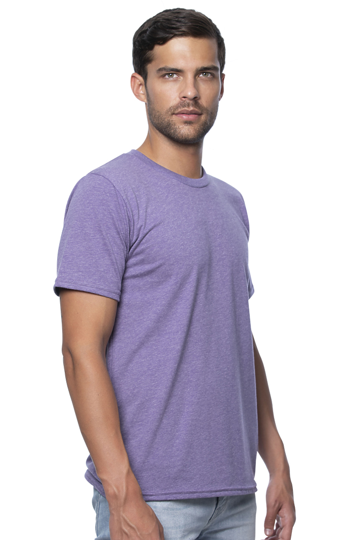 Royal Apparel 17051 Unisex 50/50 Blend Tee - Heather Purple