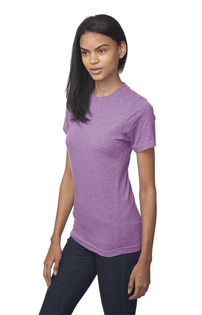 Royal Apparel 17051 Unisex 50/50 Blend Tee - Heather Purple