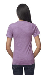 Royal Apparel 17051 Unisex 50/50 Blend Tee - Heather Purple