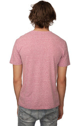 Royal Apparel 17051 Unisex 50/50 Blend Tee - Heather Red
