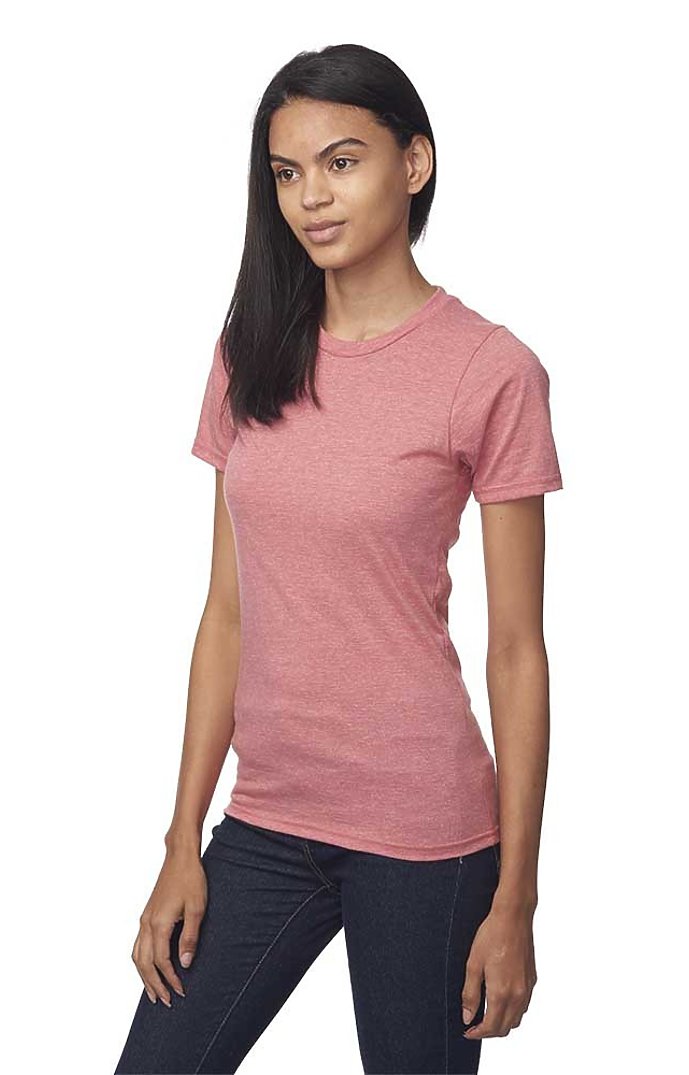 Royal Apparel 17051 Unisex 50/50 Blend Tee - Heather Red