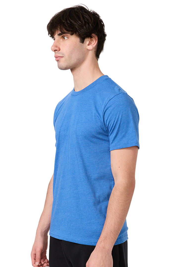 Royal Apparel 17051 Unisex 50/50 Blend Tee - Heather Sea Blue