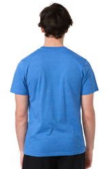 Royal Apparel 17051 Unisex 50/50 Blend Tee - Heather Sea Blue