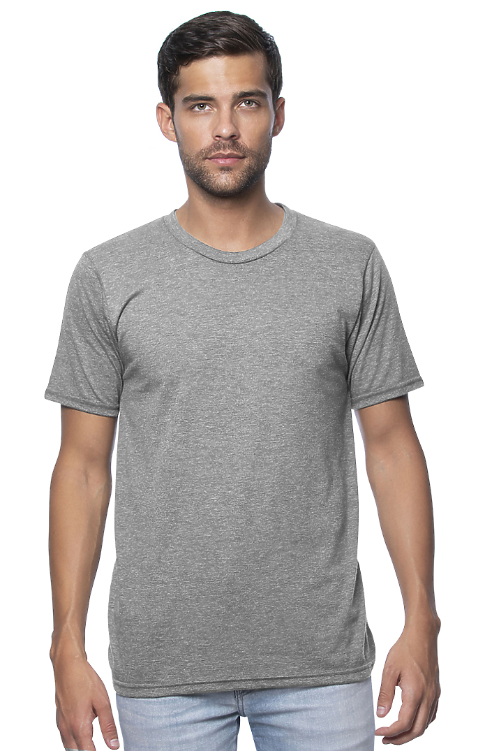 Royal Apparel 17051 Unisex 50/50 Blend Tee - Heather Grey