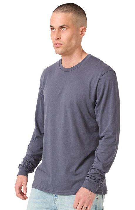 Royal Apparel 17054 Unisex Long Sleeve 50/50 Blend Tee - Graphite