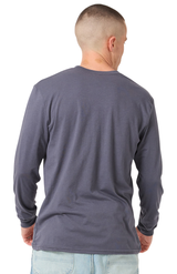 Royal Apparel 17054 Unisex Long Sleeve 50/50 Blend Tee - Graphite