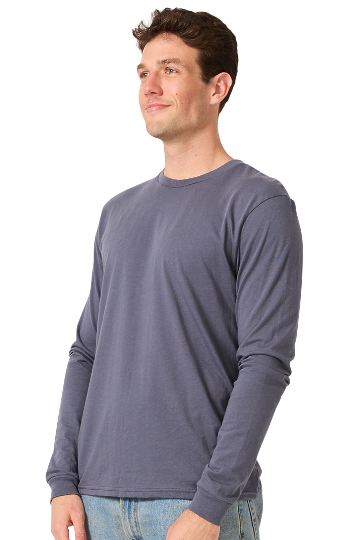 Royal Apparel 17054 Unisex Long Sleeve 50/50 Blend Tee - Graphite