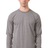 Royal Apparel 17054 Unisex Long Sleeve 50/50 Blend Tee - Heather Charcoal
