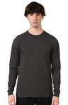 Royal Apparel 17054 Unisex Long Sleeve 50/50 Blend Tee - Heather Smoke