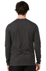 Royal Apparel 17054 Unisex Long Sleeve 50/50 Blend Tee - Heather Smoke