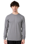 Royal Apparel 17054 Unisex Long Sleeve 50/50 Blend Tee - Nickel
