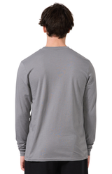 Royal Apparel 17054 Unisex Long Sleeve 50/50 Blend Tee - Nickel