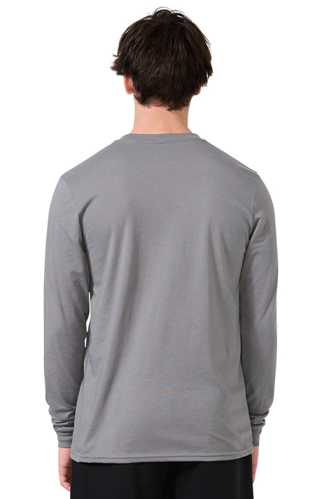 Royal Apparel 17054 Unisex Long Sleeve 50/50 Blend Tee - Nickel