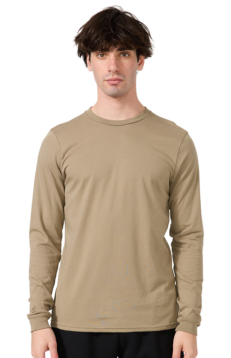 Royal Apparel 17054 Unisex Long Sleeve 50/50 Blend Tee - Walnut