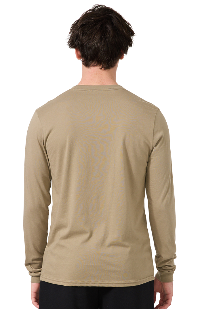 Royal Apparel 17054 Unisex Long Sleeve 50/50 Blend Tee - Walnut