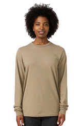 Royal Apparel 17054 Unisex Long Sleeve 50/50 Blend Tee - Walnut