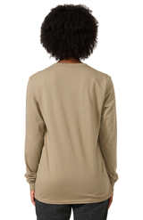 Royal Apparel 17054 Unisex Long Sleeve 50/50 Blend Tee - Walnut