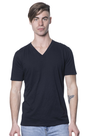 Royal Apparel 17055 Unisex 50/50 Blend V-Neck - Black
