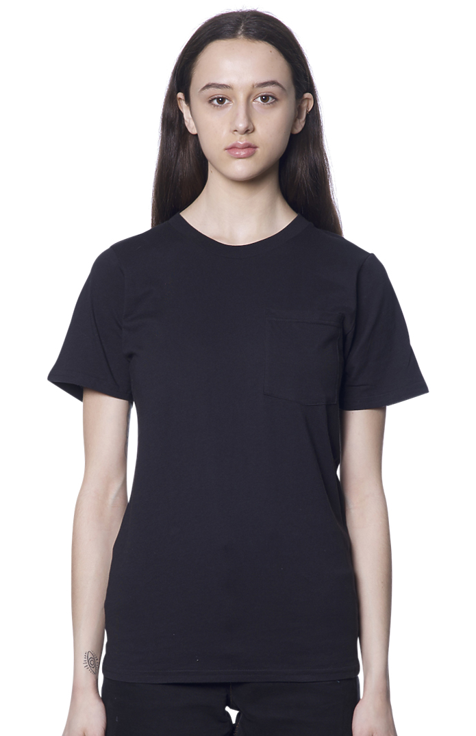 Royal Apparel 17057 Unisex 50/50 Blend Pocket Tee - Black