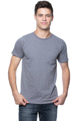 Royal Apparel 17057 Unisex 50/50 Blend Pocket Tee - Heather Charcoal