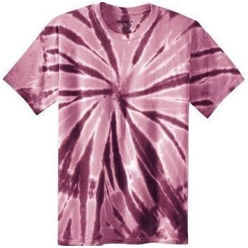 Joe's USA Men's Colorful Tie-Dye T-Shirt - Maroon tie-dye Joe's USA Maroon tie-dye Small