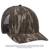 OTTO CAP® Mossy Oak Camouflage Superior Polyester Twill 6 Panel Low Profile Mesh Back Trucker Hat OTTO 171-1292
