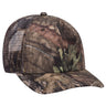OTTO CAP® Mossy Oak Camouflage Superior Polyester Twill 6 Panel Low Profile Mesh Back Trucker Hat OTTO 171-1292