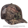 OTTO CAP® Mossy Oak Camouflage Superior Polyester Twill 6 Panel Low Profile Mesh Back Trucker Hat OTTO 171-1292