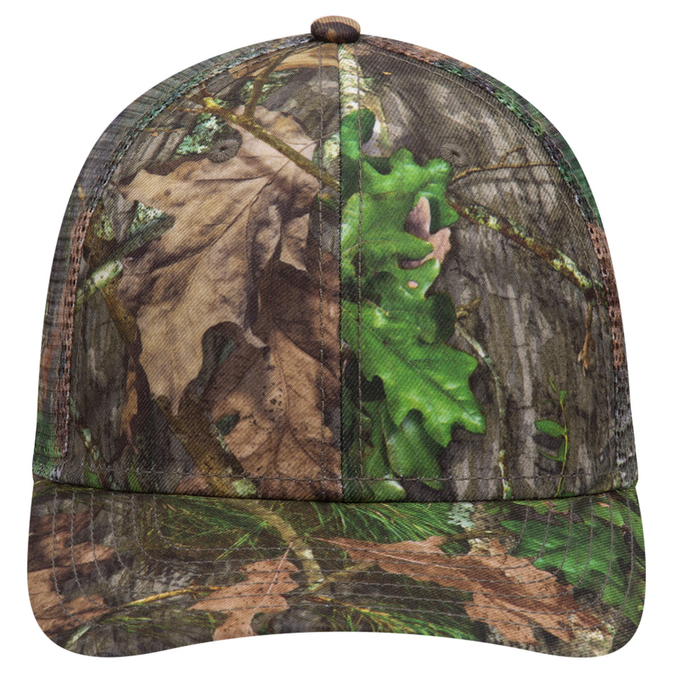 OTTO CAP Mossy Oak Camouflage Superior Polyester Twill 6 Panel Low Profile Mesh Back Baseball Cap OTTO 171-1292 Otto Cap MO3 - Obsession OSFM - Adult