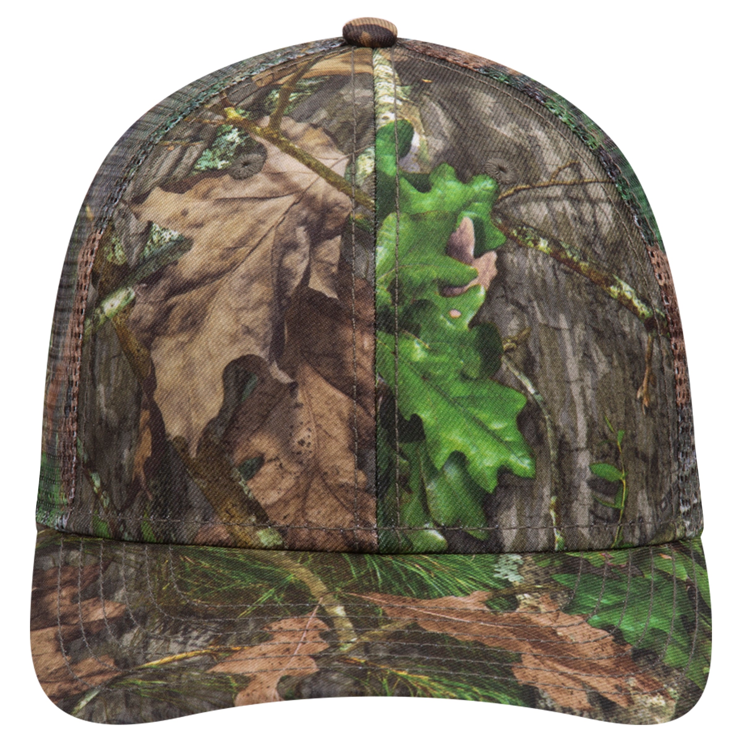 OTTO CAP Mossy Oak Camouflage Superior Polyester Twill 6 Panel Low Profile Mesh Back Baseball Cap OTTO 171-1292 Otto Cap