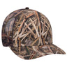 OTTO CAP® Mossy Oak Camouflage Superior Polyester Twill 6 Panel Low Profile Mesh Back Trucker Hat OTTO 171-1292