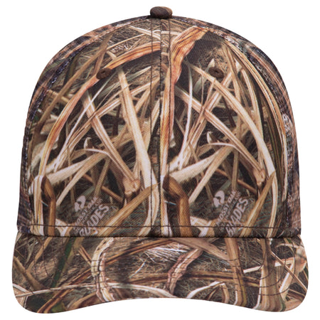 OTTO CAP Mossy Oak Camouflage Superior Polyester Twill 6 Panel Low Profile Mesh Back Baseball Cap OTTO 171-1292 Otto Cap