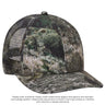 OTTO CAP® Mossy Oak Camouflage Superior Polyester Twill 6 Panel Low Profile Mesh Back Trucker Hat OTTO 171-1292