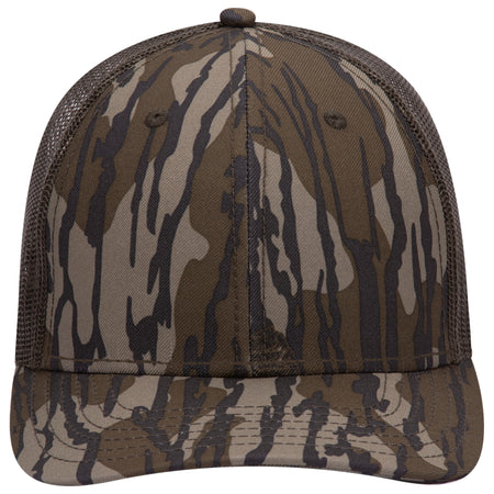 OTTO CAP Mossy Oak Camouflage Superior Polyester Twill 6 Panel Low Profile Mesh Back Baseball Cap OTTO 171-1293 Otto Cap