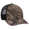 OTTO CAP® Mossy Oak Camouflage 6 Panel Low Profile Mesh Back Trucker Hat OTTO 171-1293