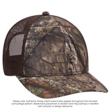 OTTO CAP® Mossy Oak® Camouflage 6 Panel Low Profile Mesh Back Trucker Hat OTTO 171-1293