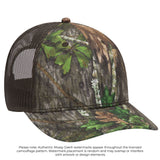 OTTO CAP® Mossy Oak® Camouflage 6 Panel Low Profile Mesh Back Trucker Hat OTTO 171-1293