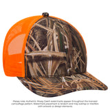 OTTO CAP® Mossy Oak® Camouflage 6 Panel Low Profile Mesh Back Trucker Hat OTTO 171-1293