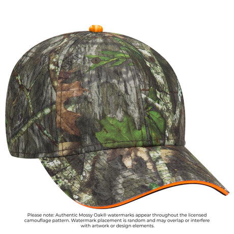 OTTO CAP® Mossy Oak Camouflage Sandwich Visor 6 Panel Low Profile Baseball Cap OTTO 171-1294