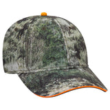 OTTO CAP® Mossy Oak Camouflage Sandwich Visor 6 Panel Low Profile Baseball Cap OTTO 171-1294
